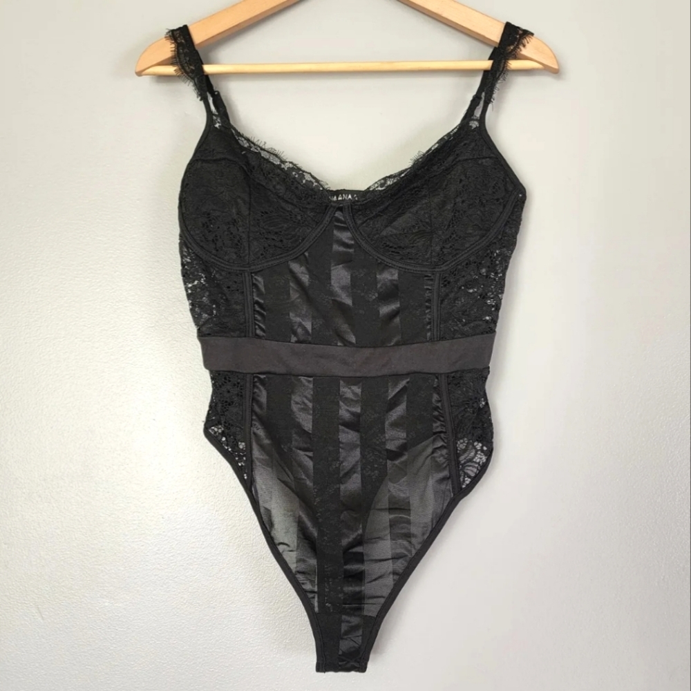 Black lace bodysuit